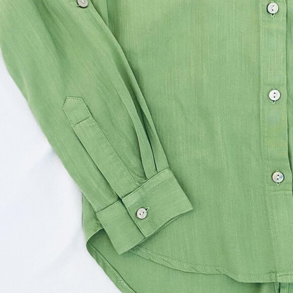 beachlunchlounge celedon blouse Womens Extra Small soft flowy resort cruise - Picture 4 of 10